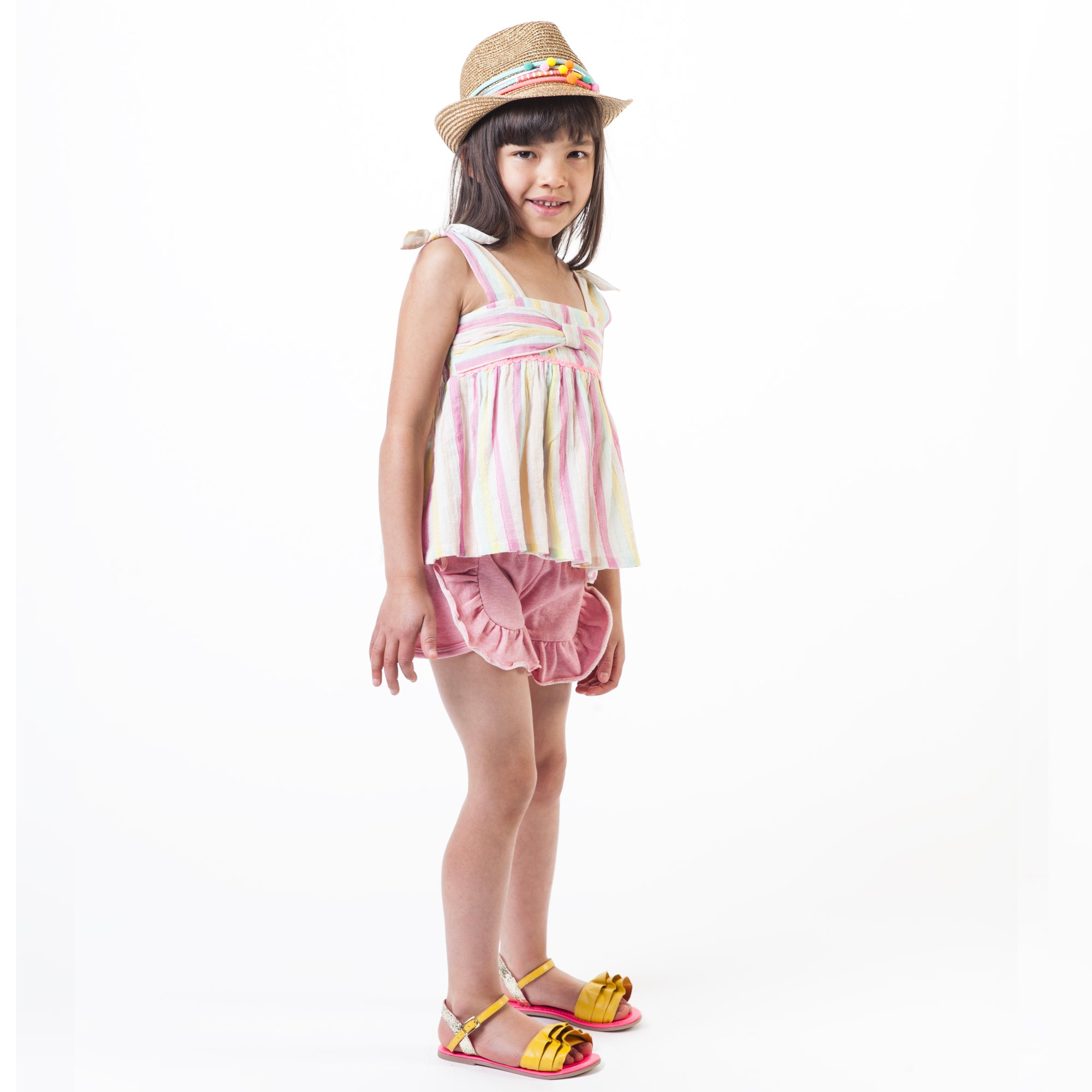 Girls Strawberry Cotton Shorts
