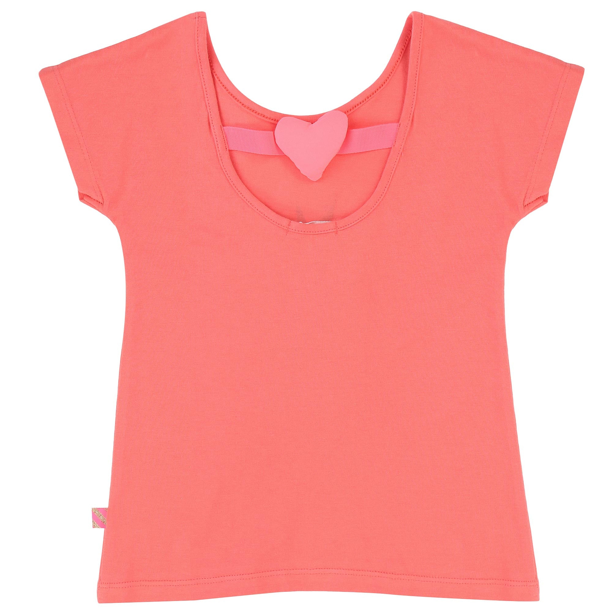Girls Coral Cotton Jersey T-Shirt