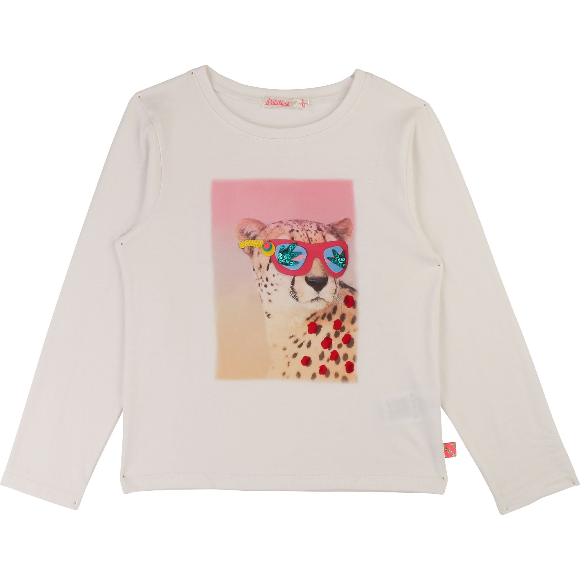Girls Rice Printing Cotton T-shirt