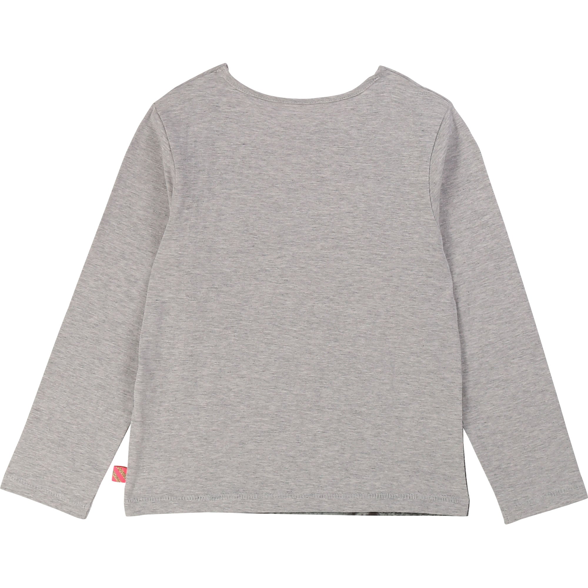 Girls Grey panda Cotton T-shirt