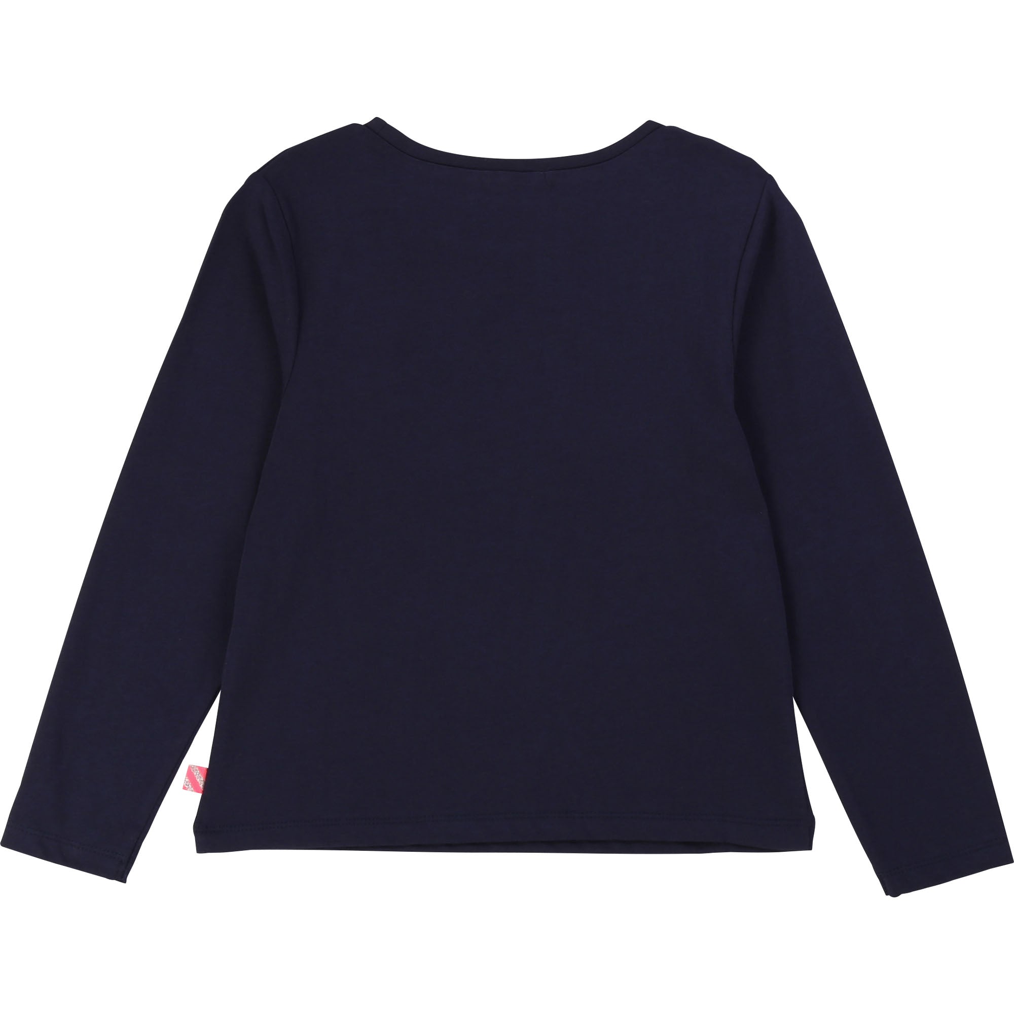 Girls Blue Printing Cotton T-shirt