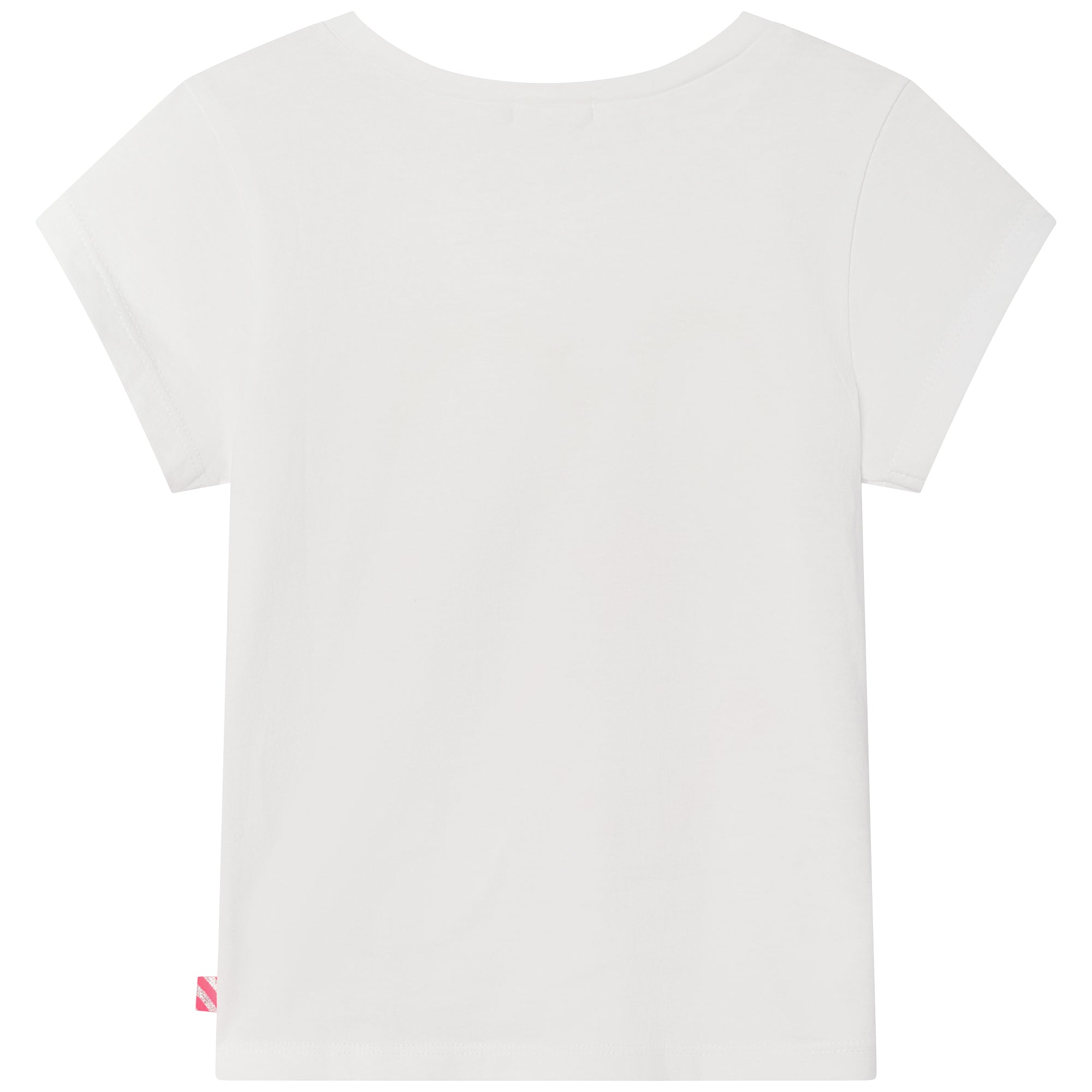 Girls White Cotton T-Shirt