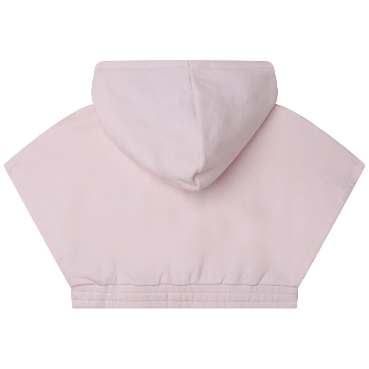 Girls Light Pink Hooded Sweatshirt