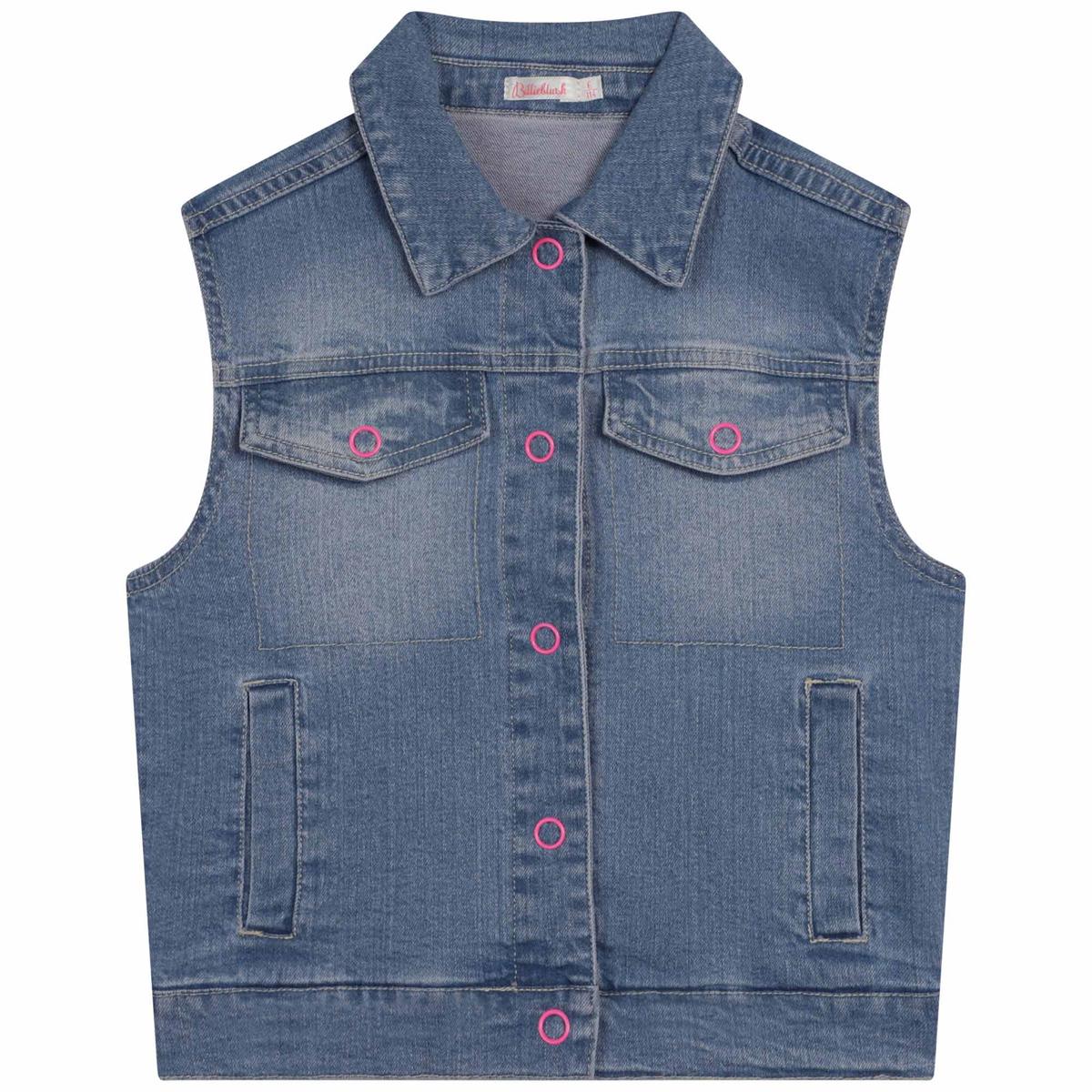 Girls Blue Denim Gilet