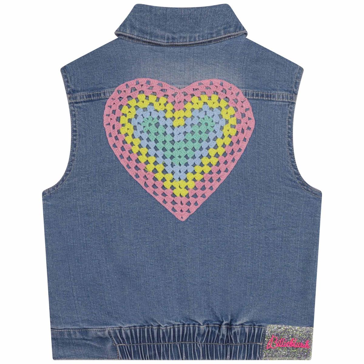 Girls Blue Denim Gilet
