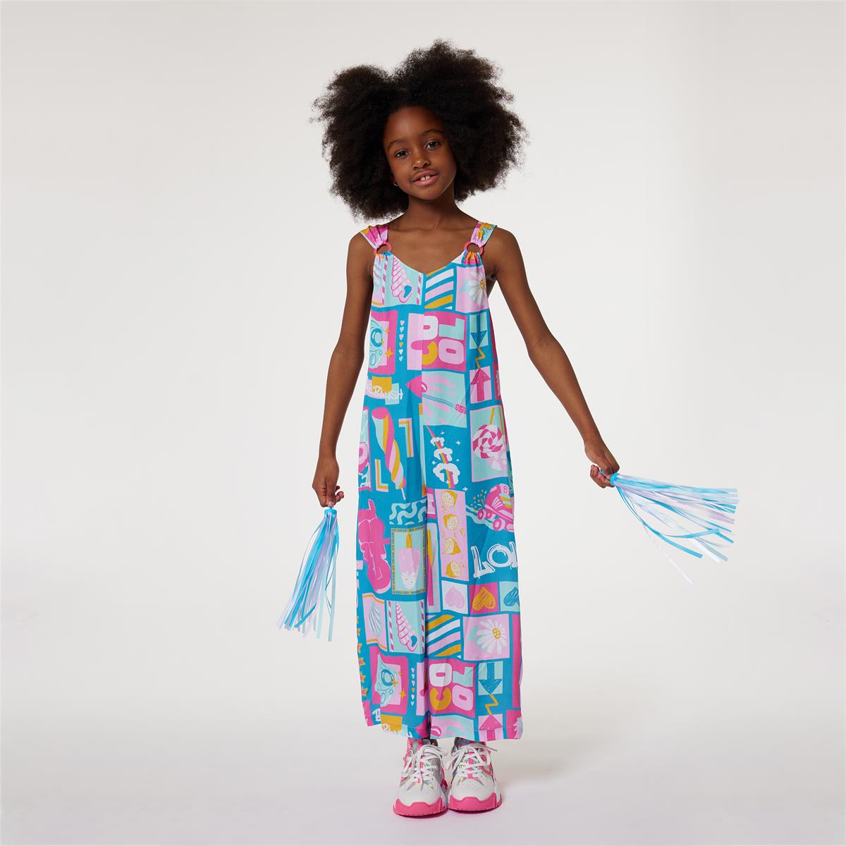 Girls Blue Jumpsuit
