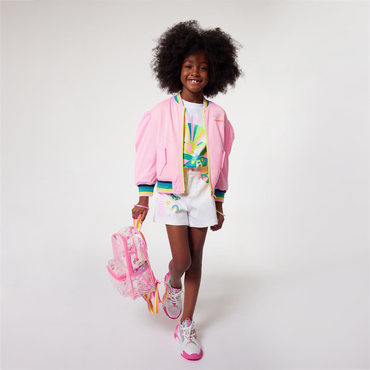 Girls White Cotton T-Shirt