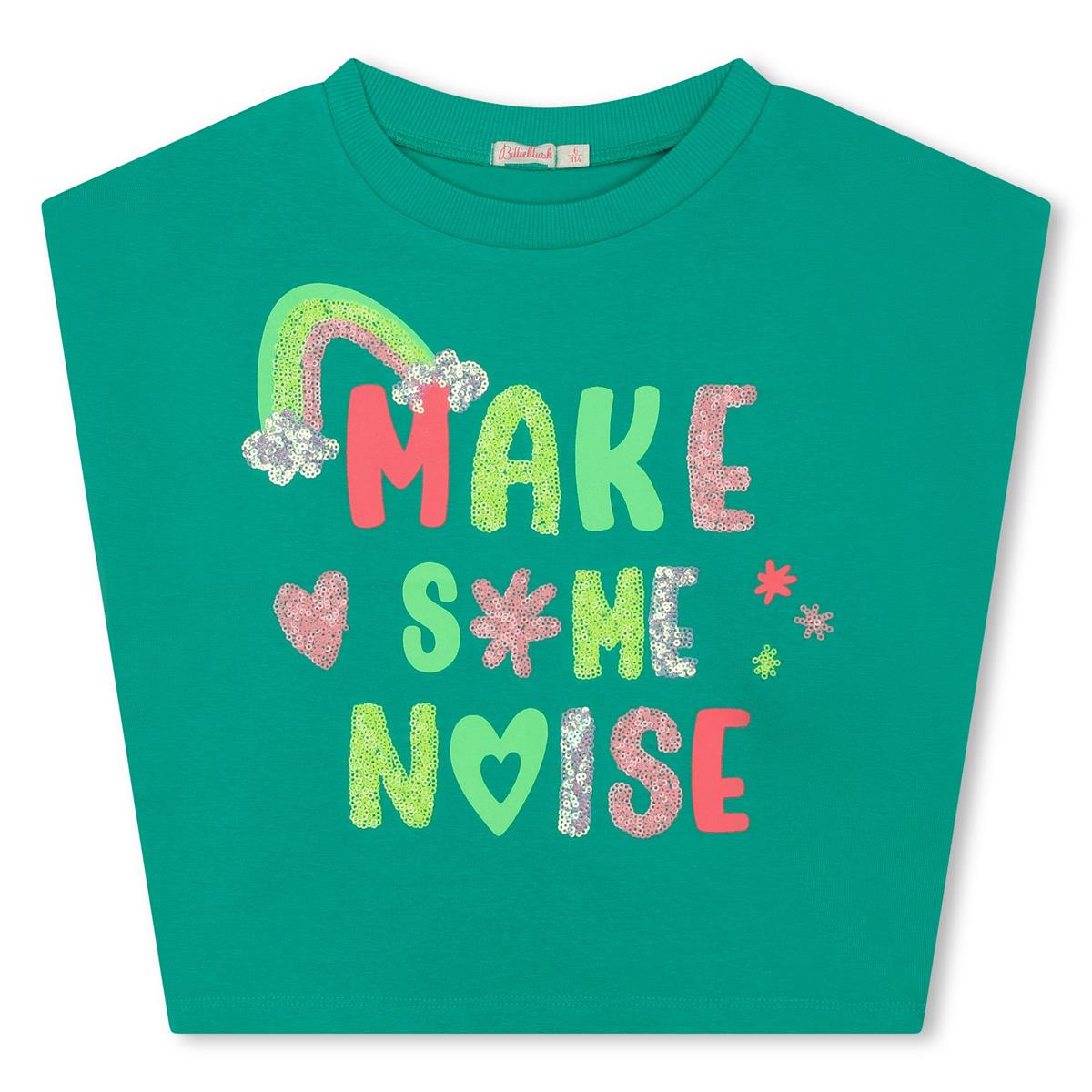 Girls Green Cotton T-Shirt