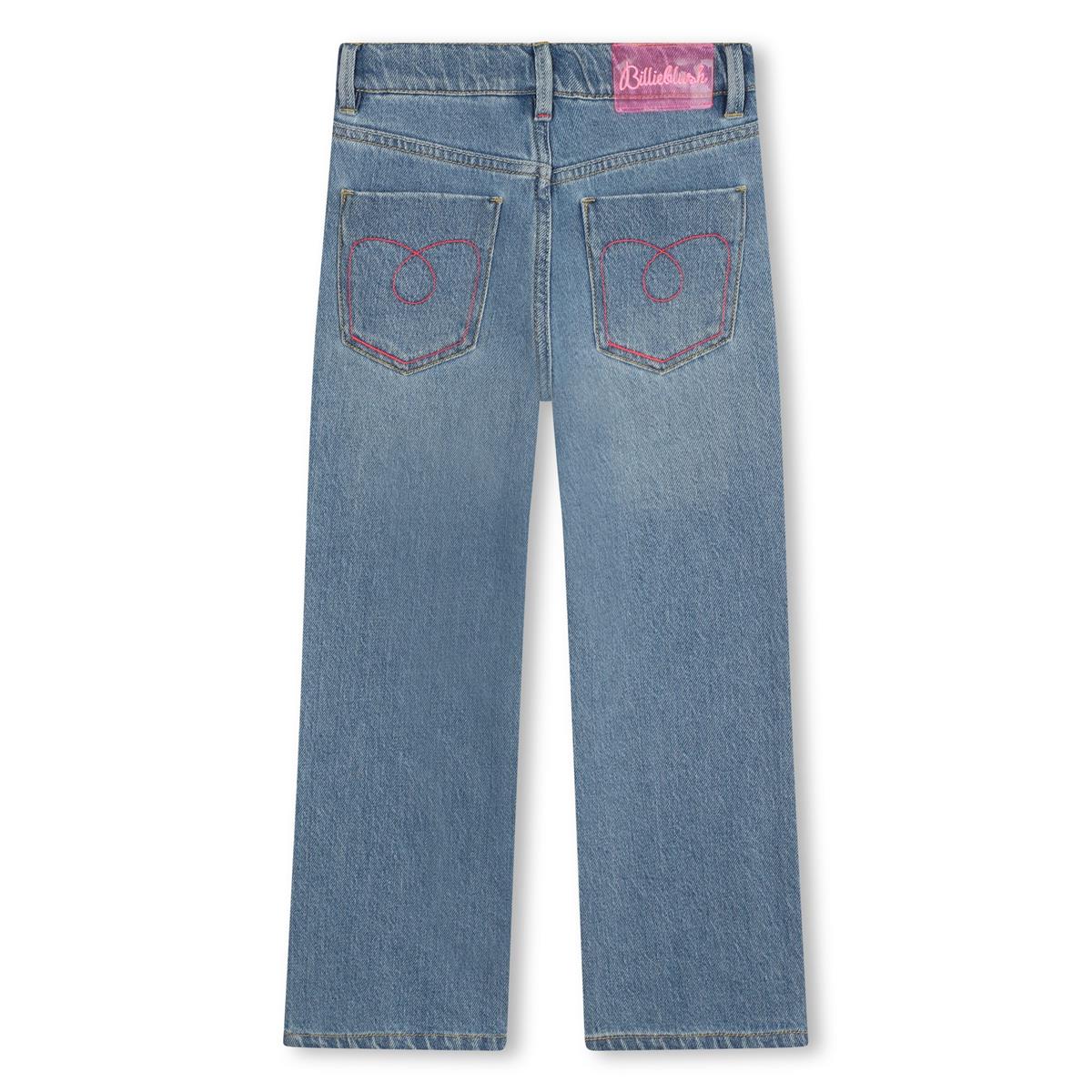 Girls Blue Denim Trousers