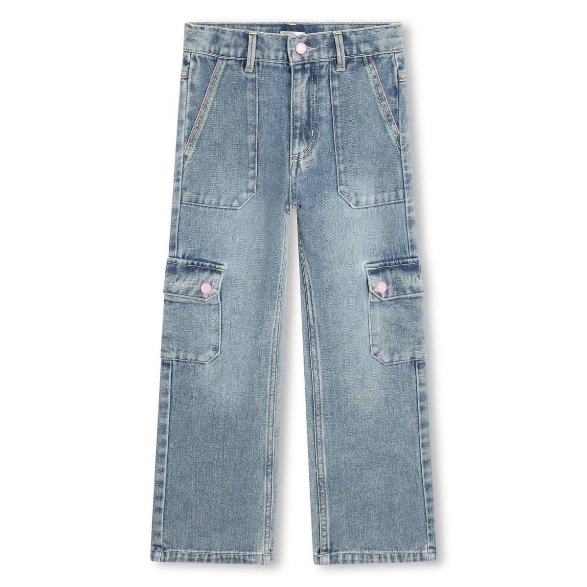 Girls Blue Denim Trousers