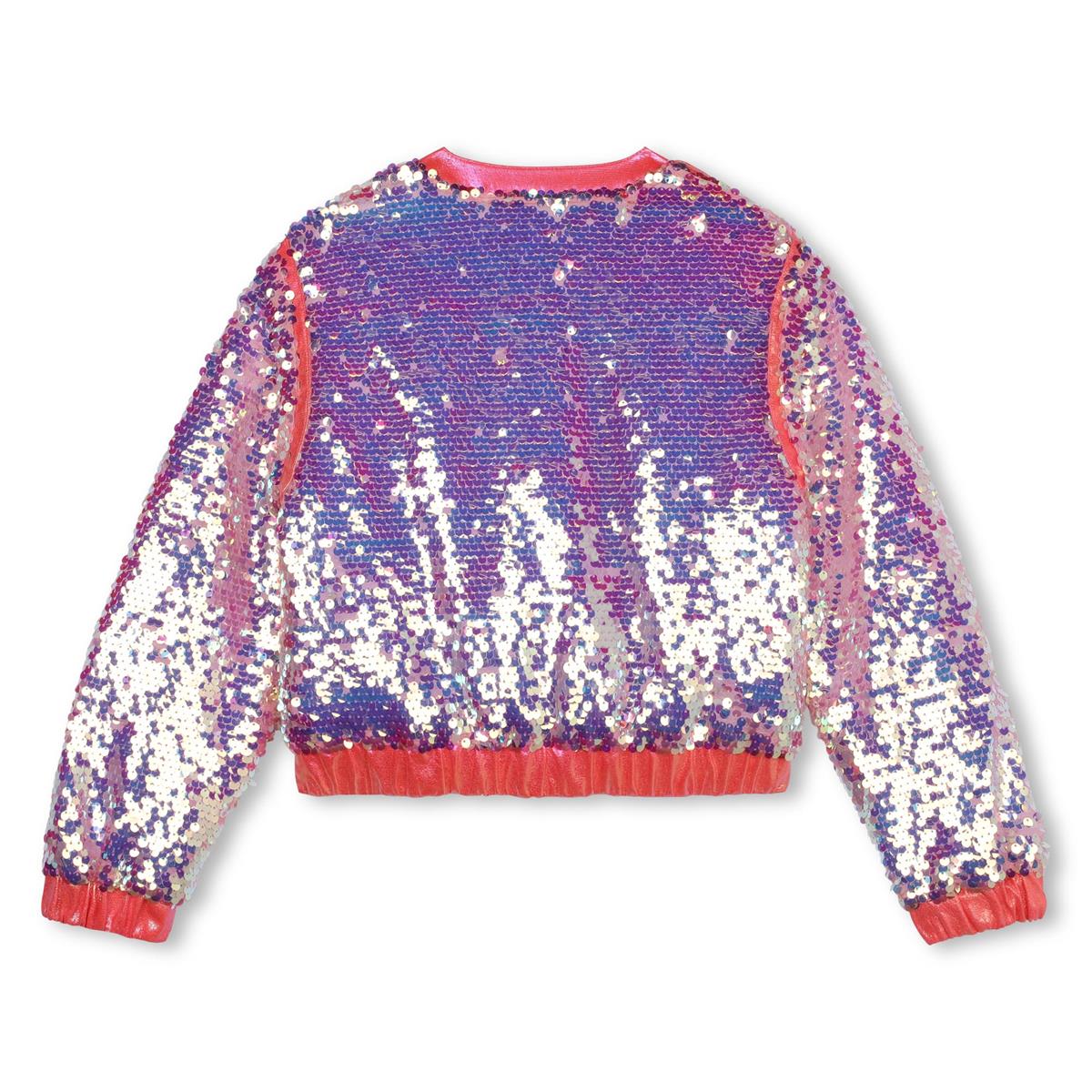 Girls Pink Sequin Jacket