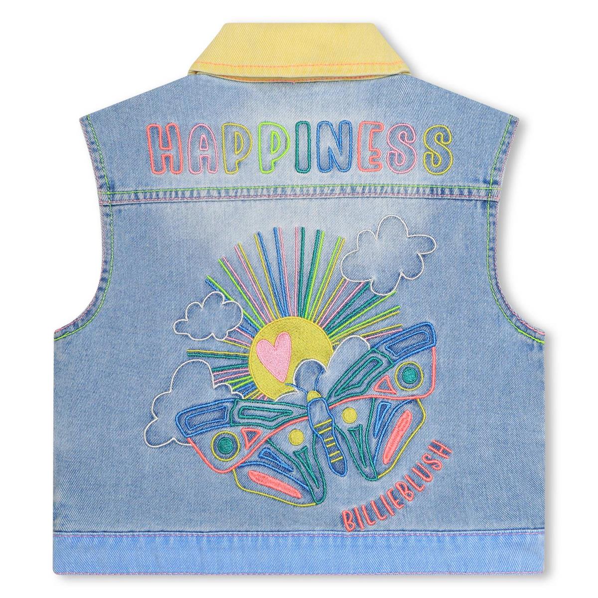 Girls Blue Denim Gilet