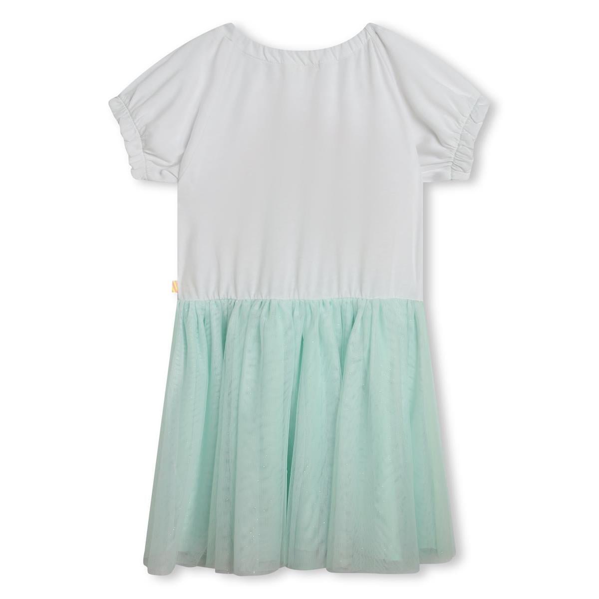 Girls White Rainbow Dress