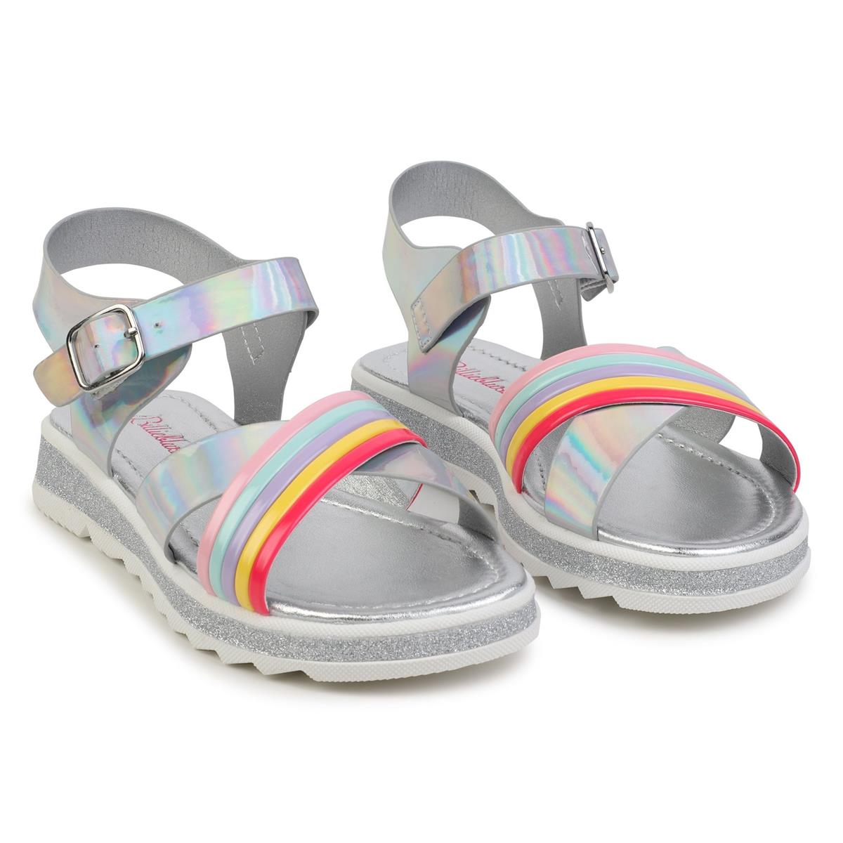 Girls Silver Sandals