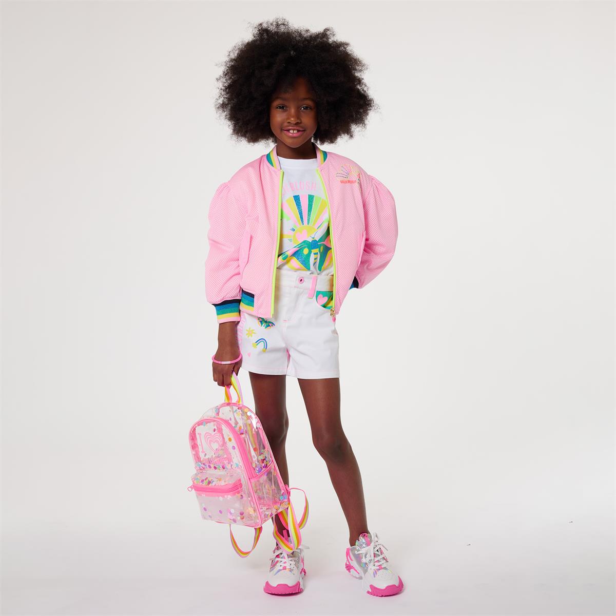 Girls Pink Backpack(27x18x10cm)