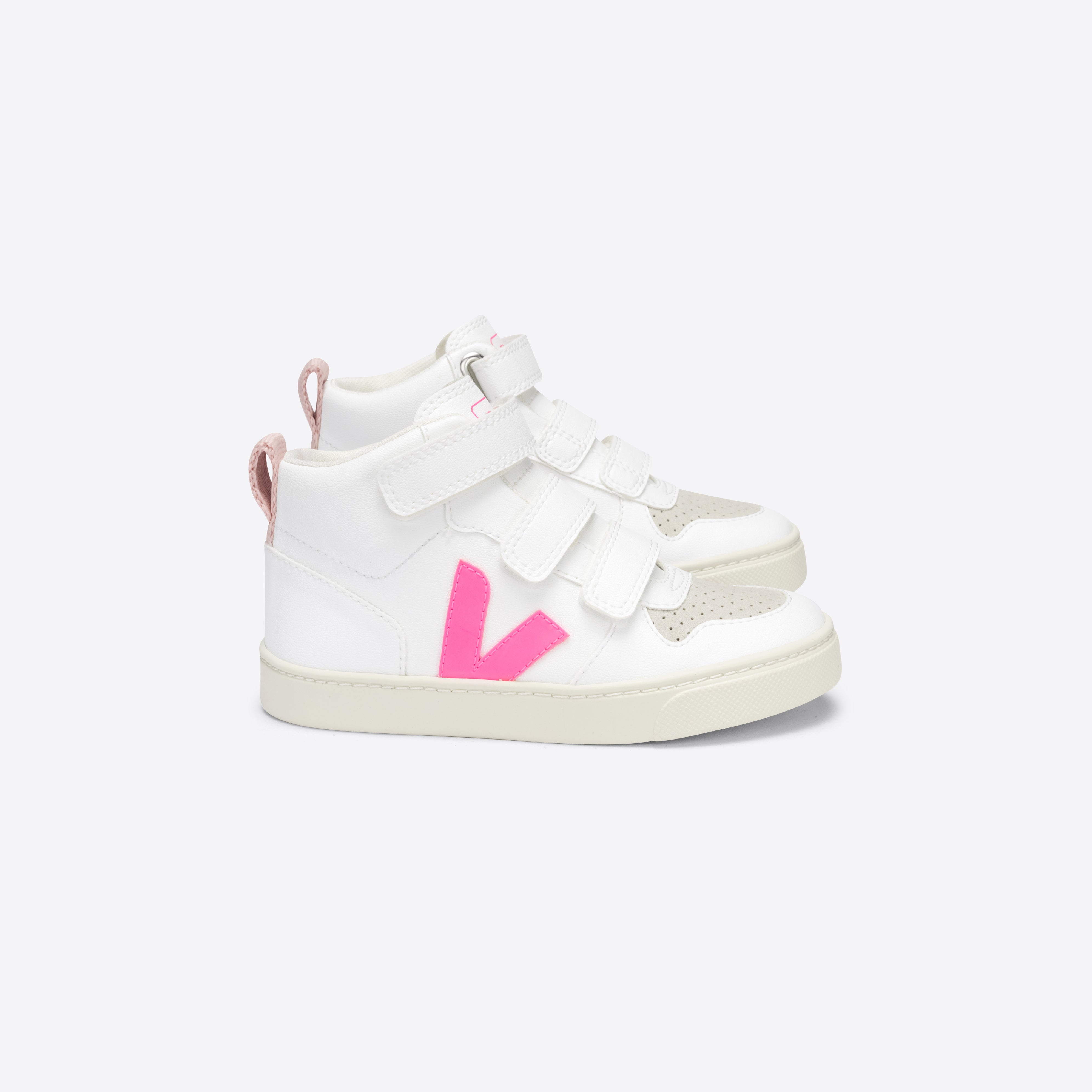 Girls White "SMALL V-10 MID" Shoes