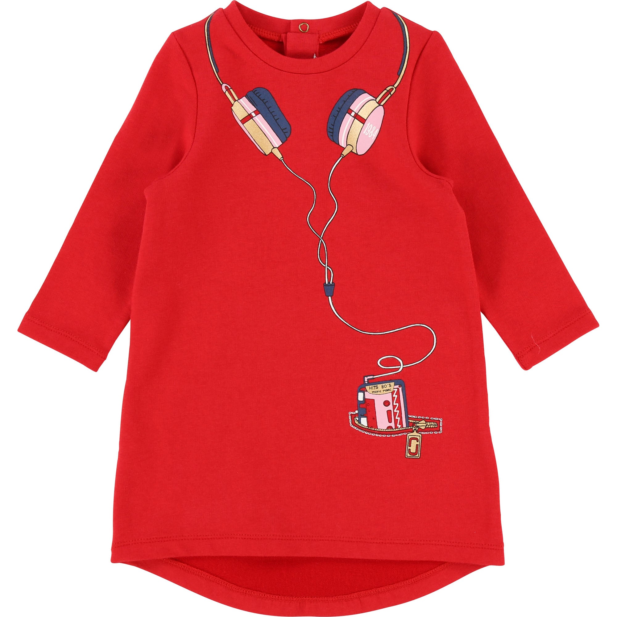 Baby Girls Pop Red Cotton Dress
