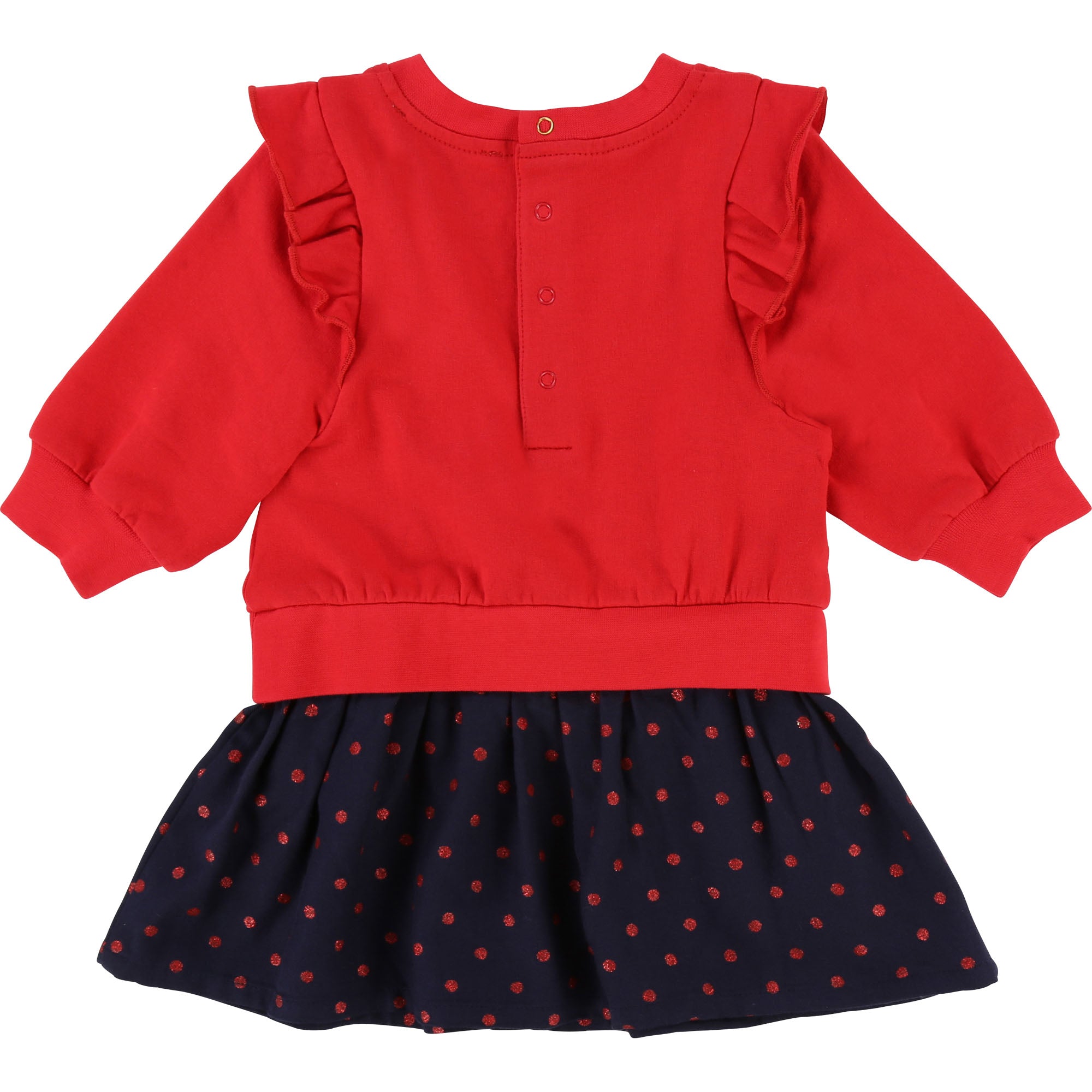 Baby Girl Pop Red Cotton Dress