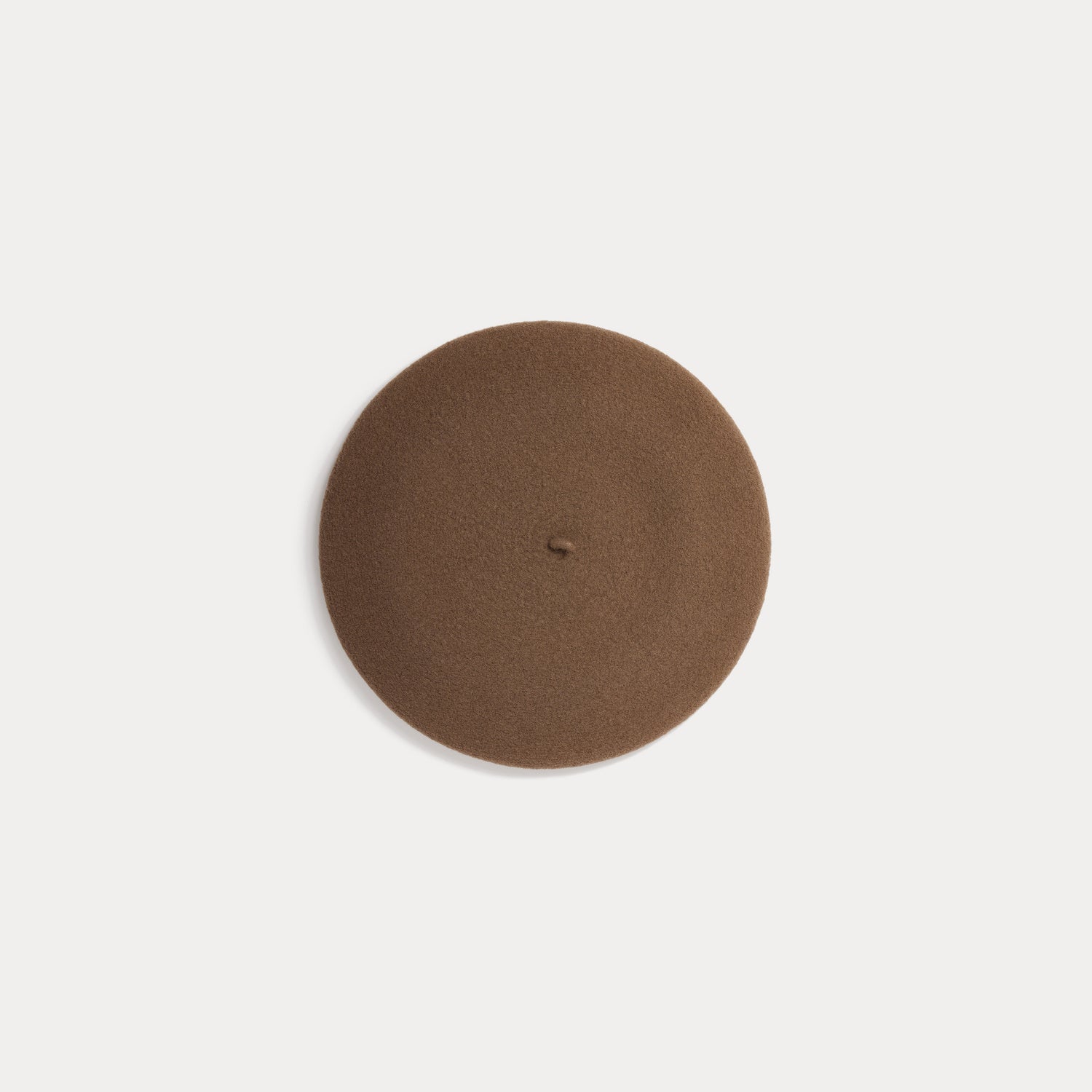 Girls Camel Wool Beret