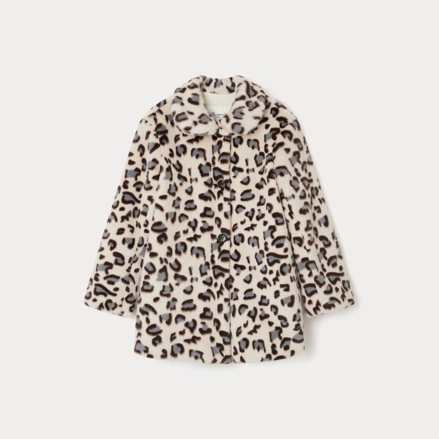 Girls Leopard Print Coat