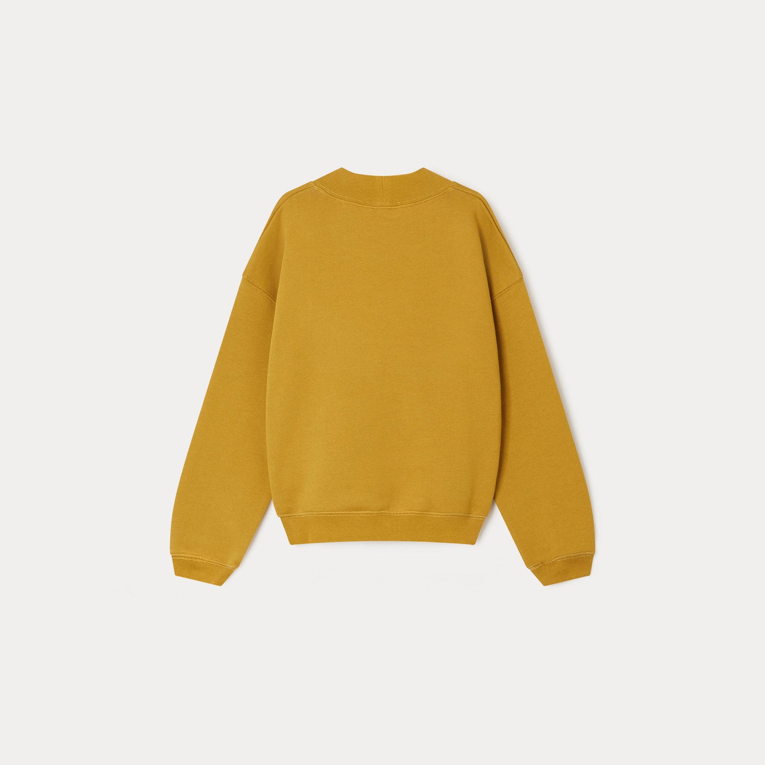 Girls Yellow Cotton Sweatshirt