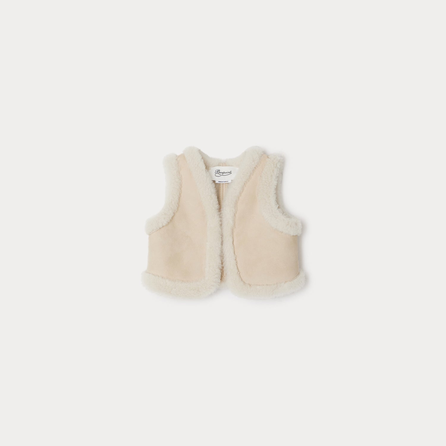 Baby Girls Beige Gilet