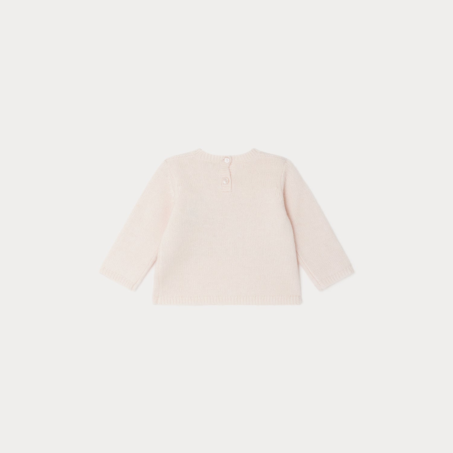 Baby Girls Pale Pink Wool Sweater