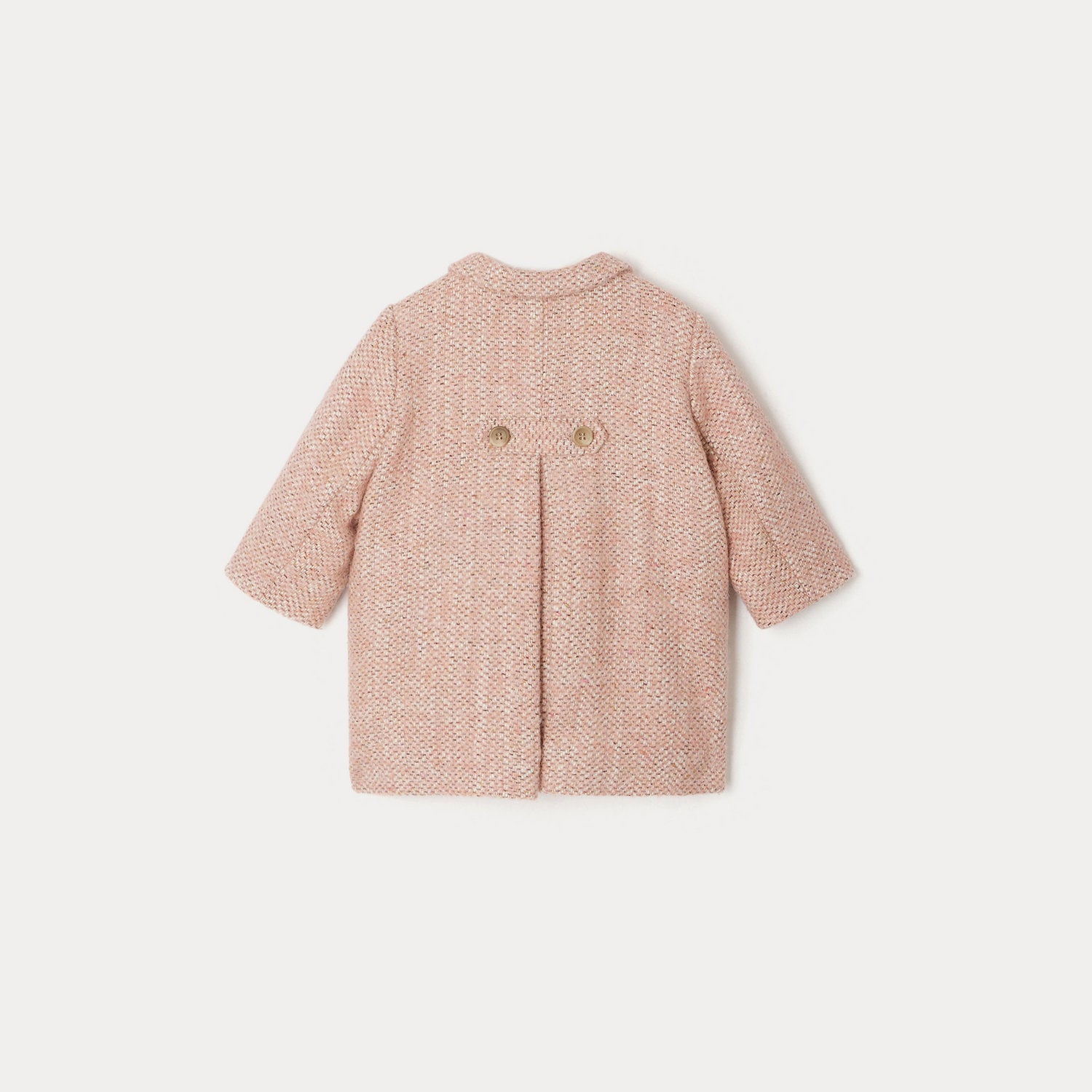 Baby Girls Pink Wool Coat