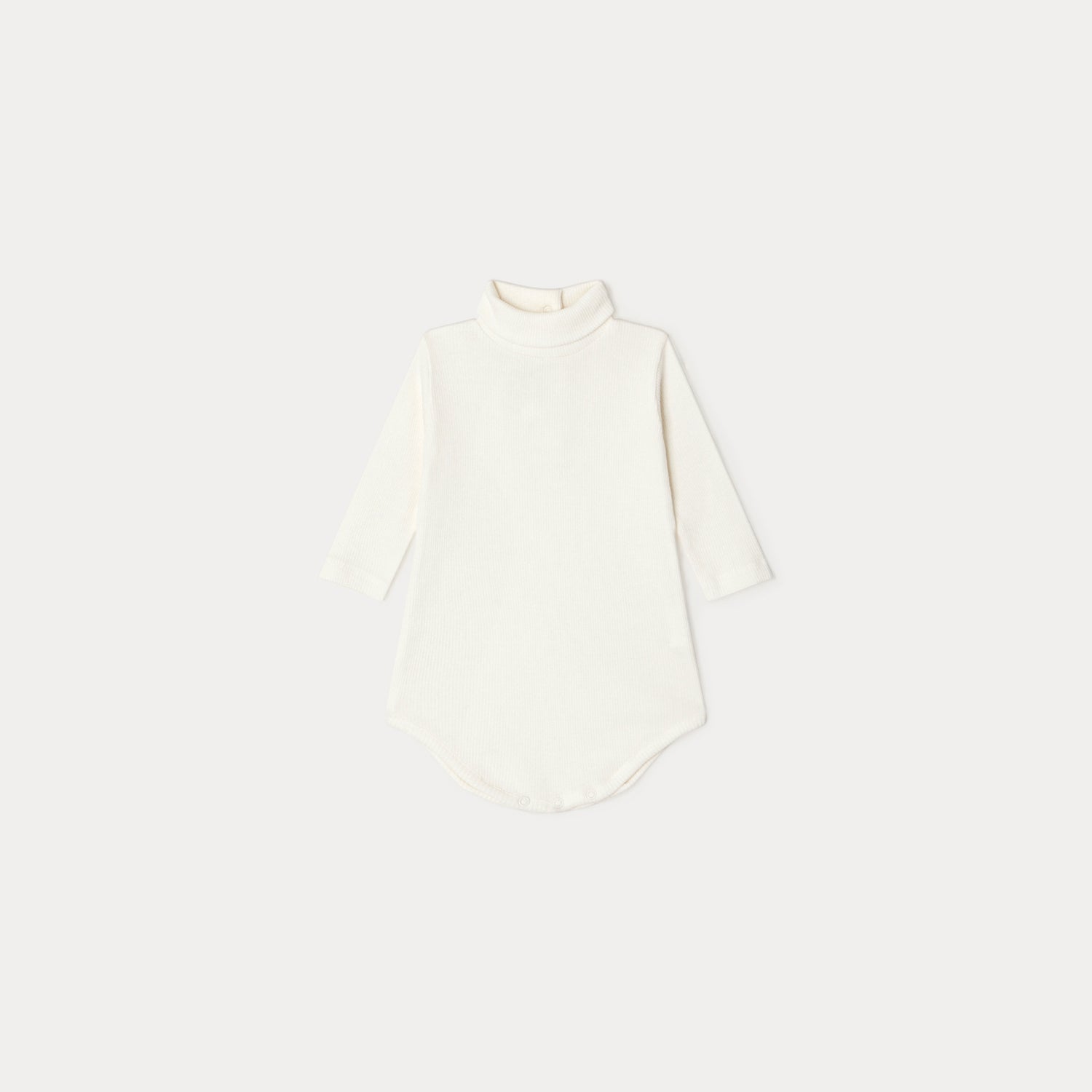 Baby Boys & Girls White Cotton Babysuit