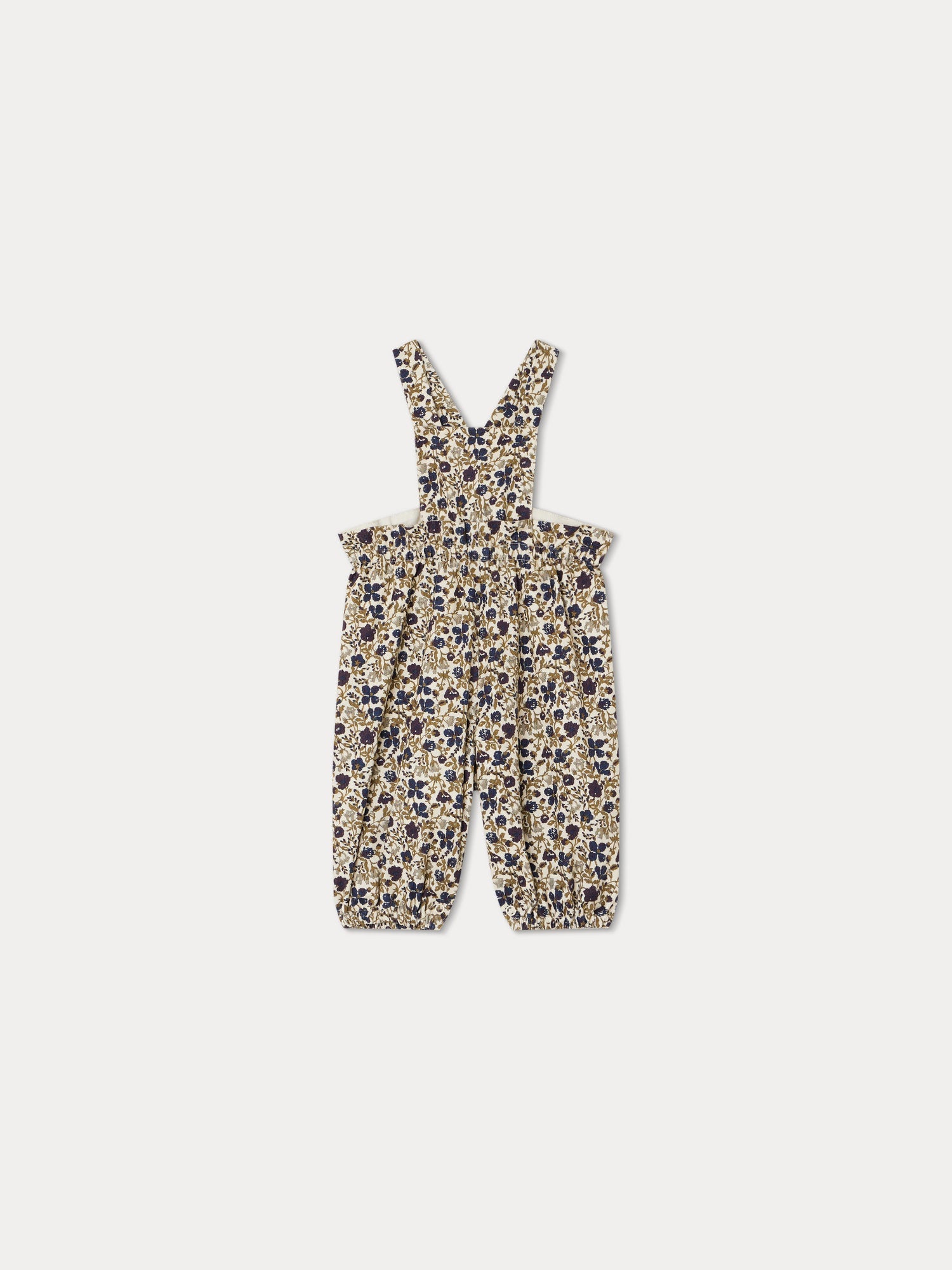Baby Girls Beige Floral Jumpsuit