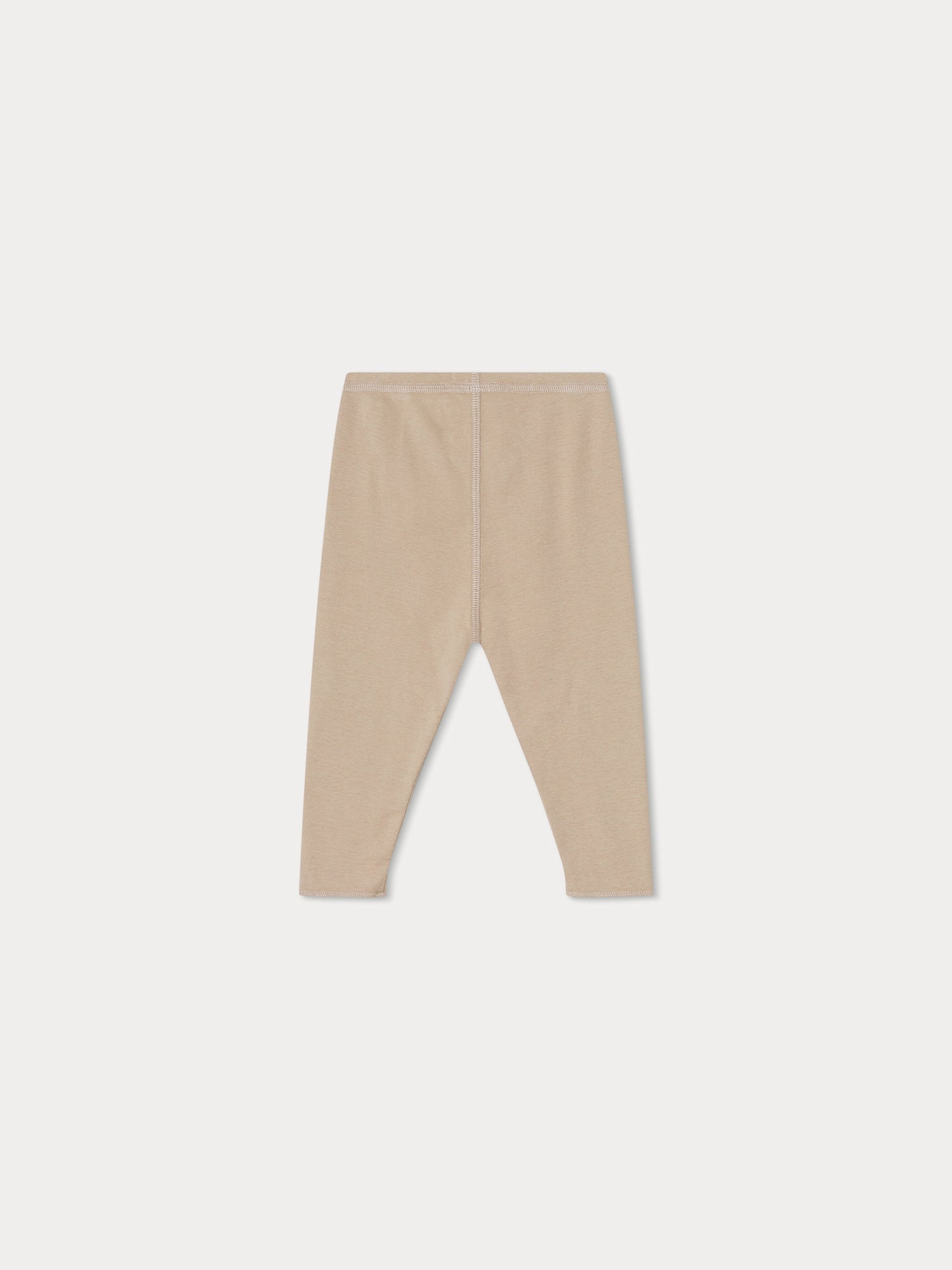 Baby Girls Beige Cotton Leggings