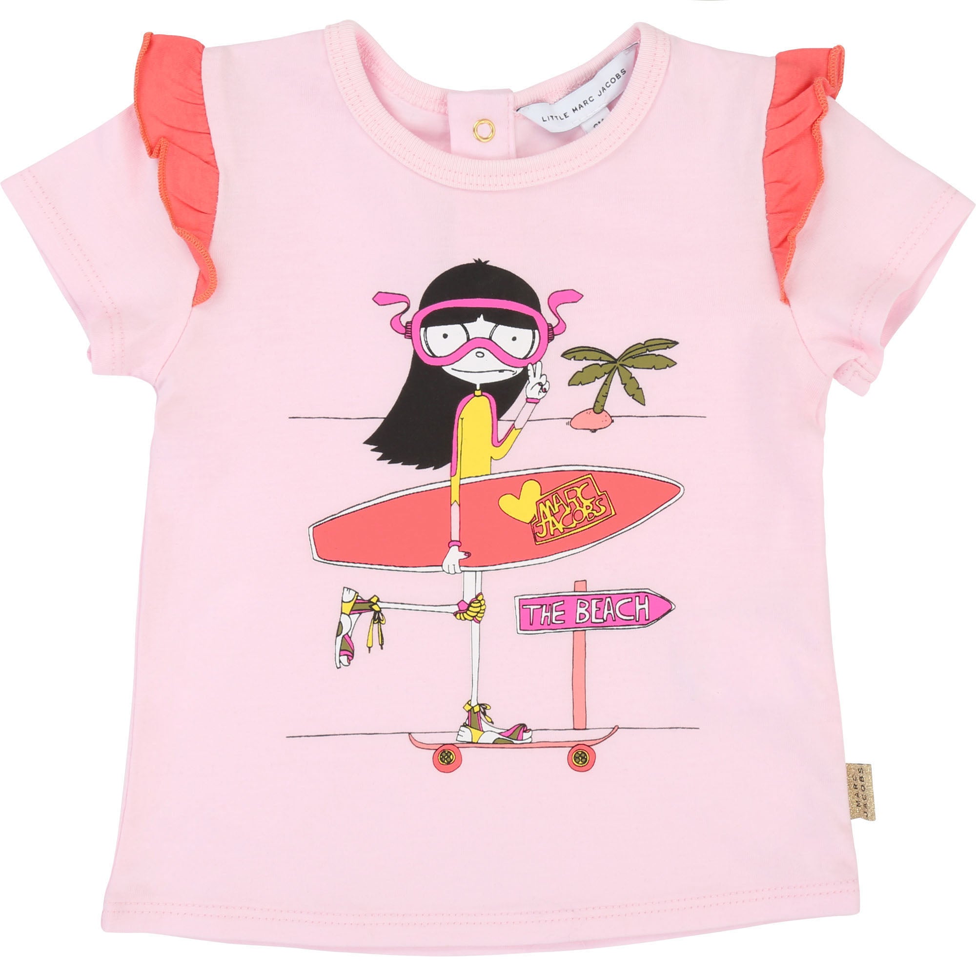 Baby Girls Pink Cotton T-shirt