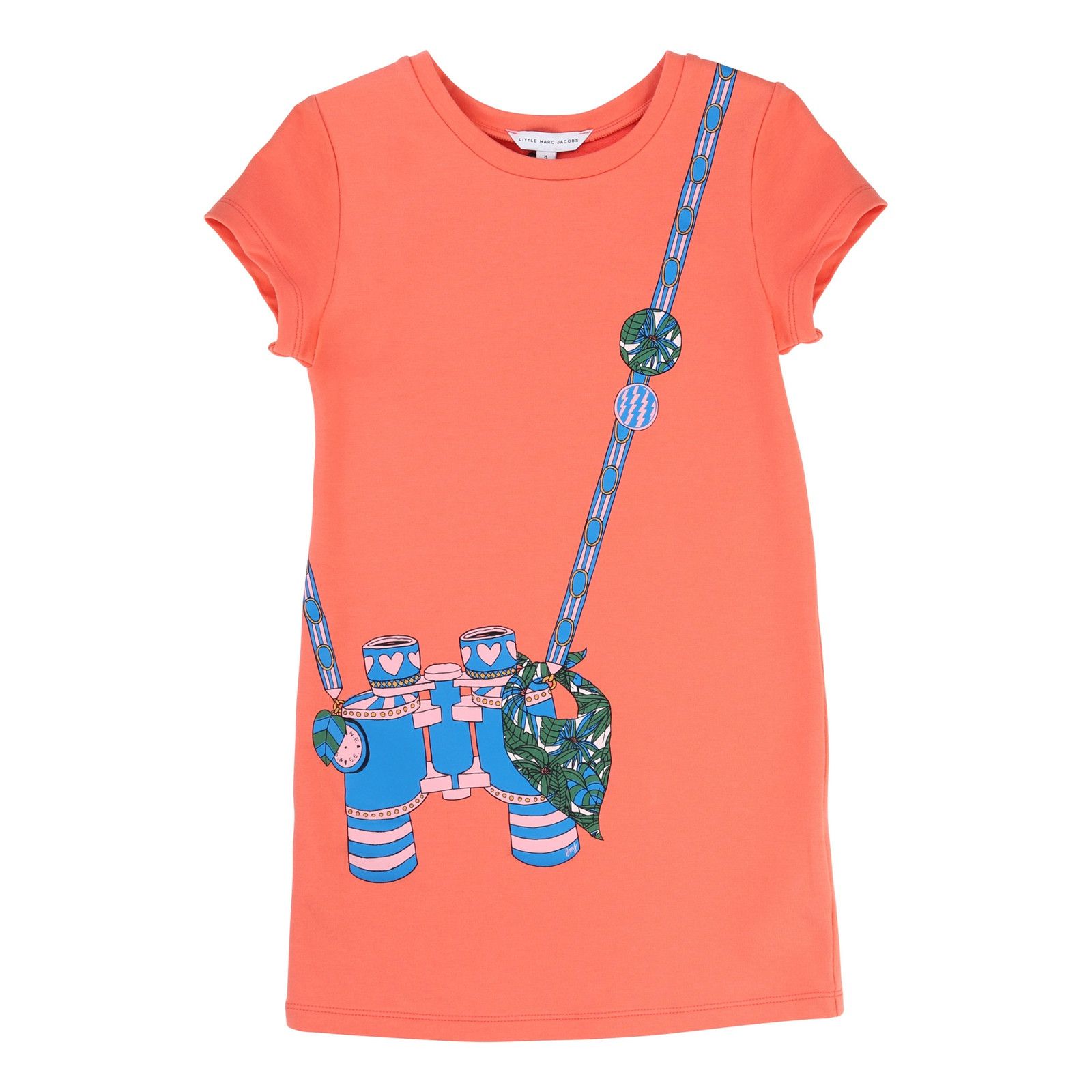Girls Pink Cotton Telescope Printed Optical Illusionfleece Dress - CÉMAROSE | Children's Fashion Store