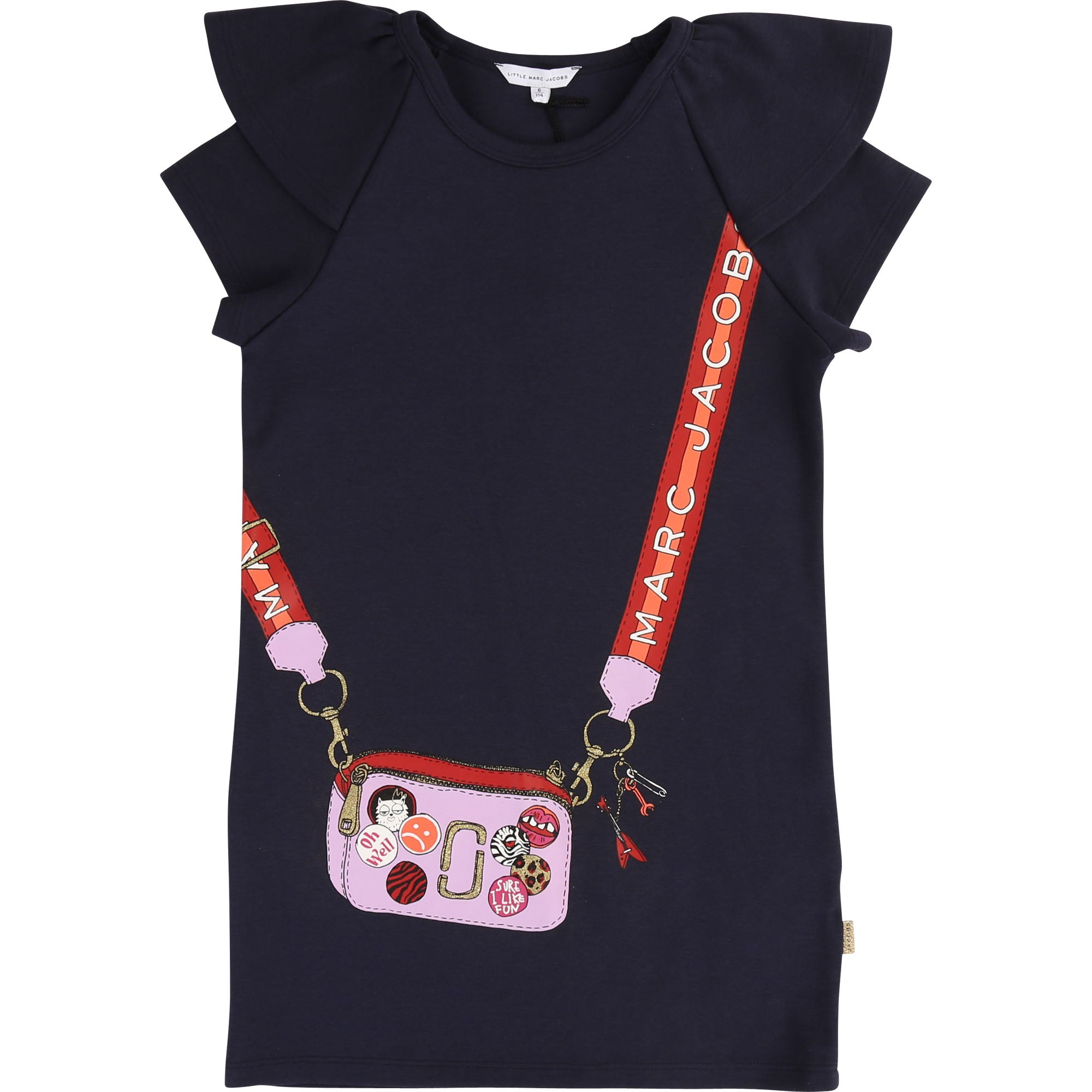 Girls Blue Pattern Dress
