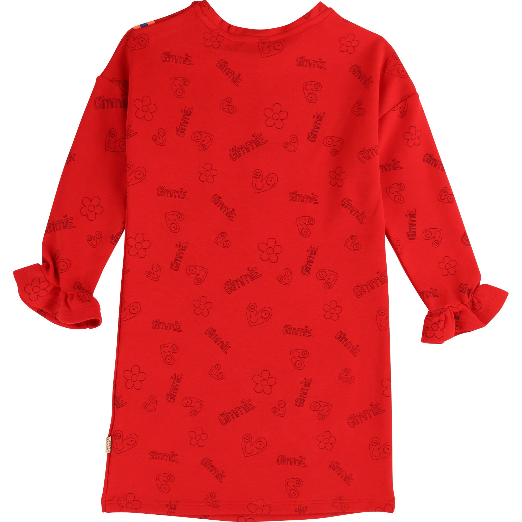 Girls Red Pattern Dress
