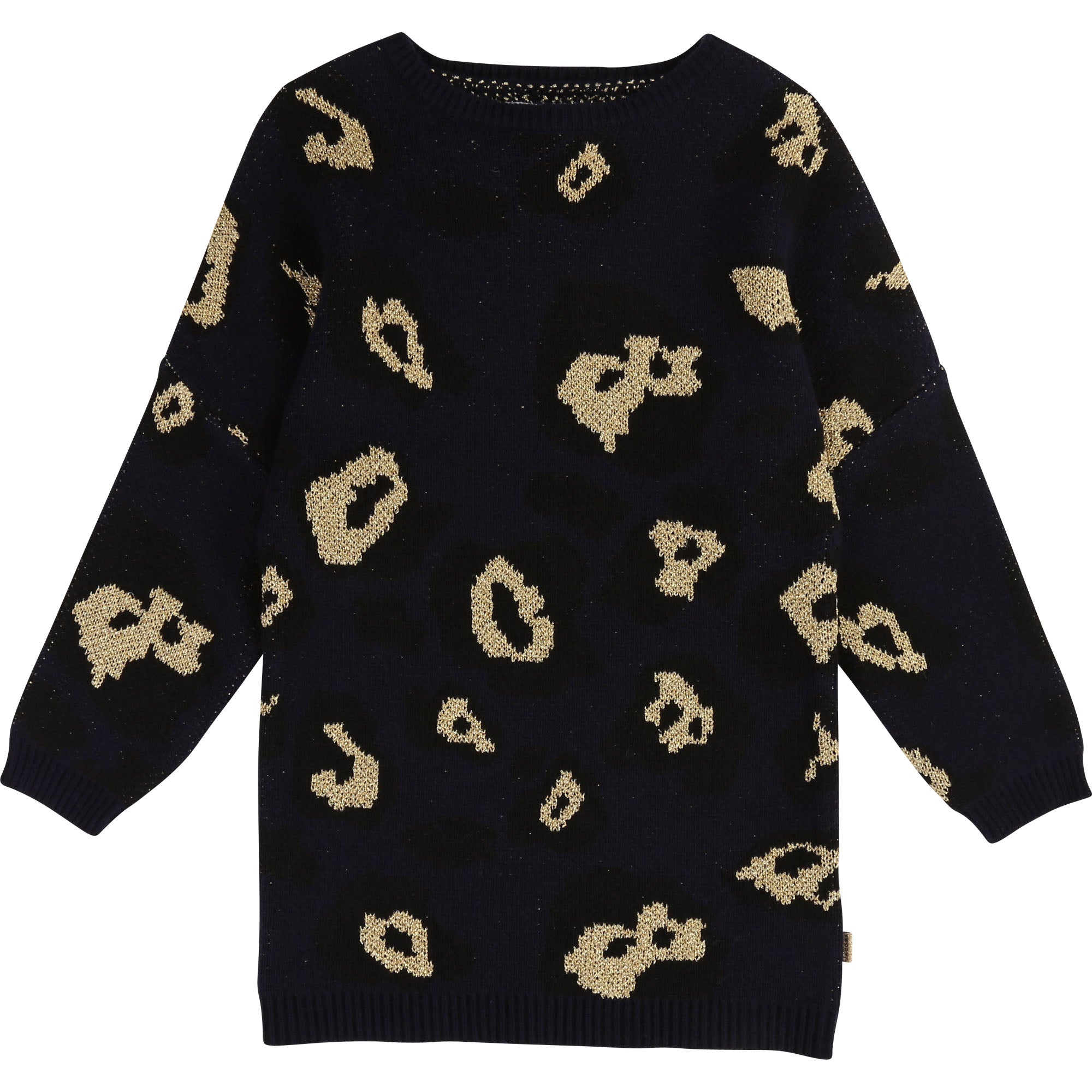 Girls Black Pattern Dress