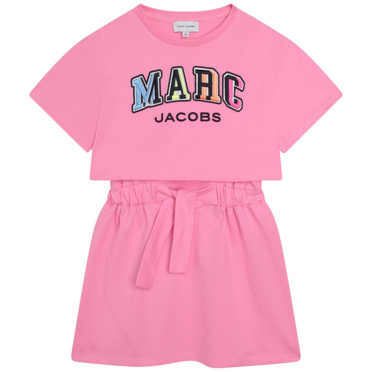 Girls Pink Logo Dress