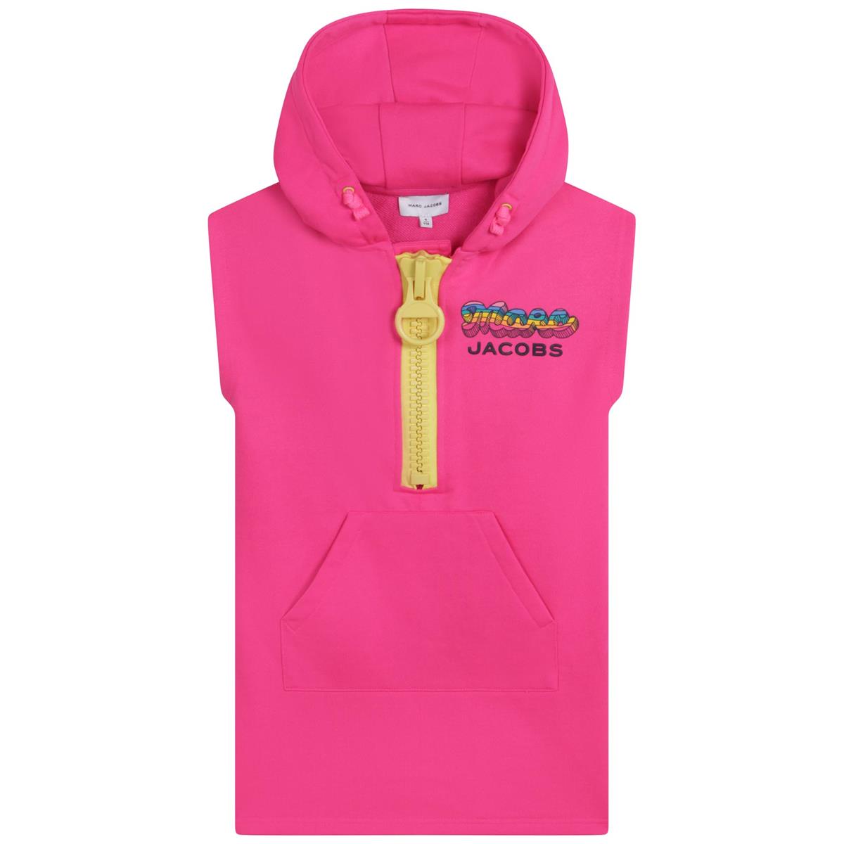 Girls Pink Hooded Dress