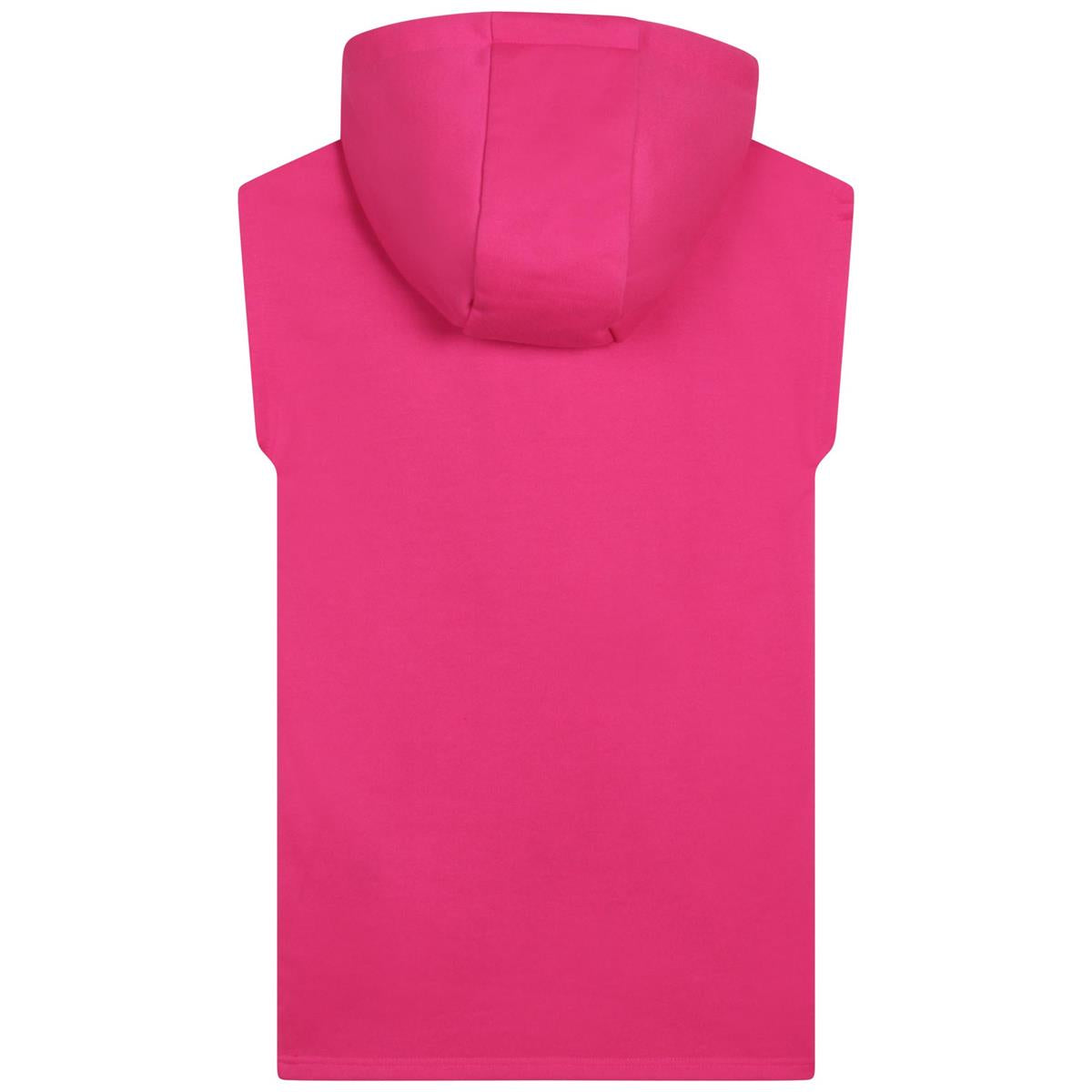 Girls Pink Hooded Dress