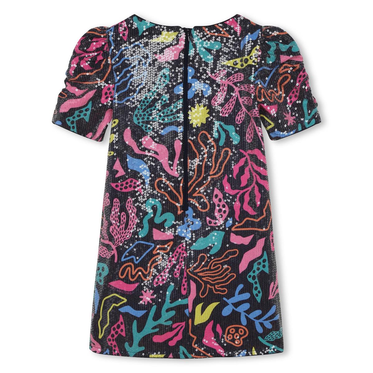 Girls Multicolor Sequin Dress