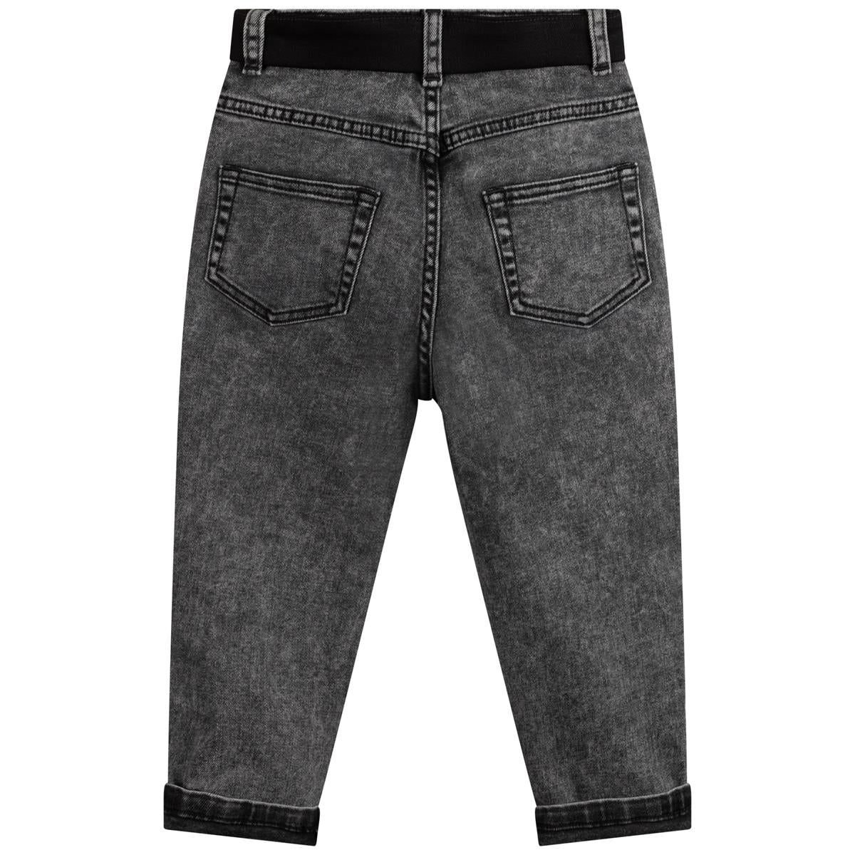 Boy & Girls Black Denim Trousers