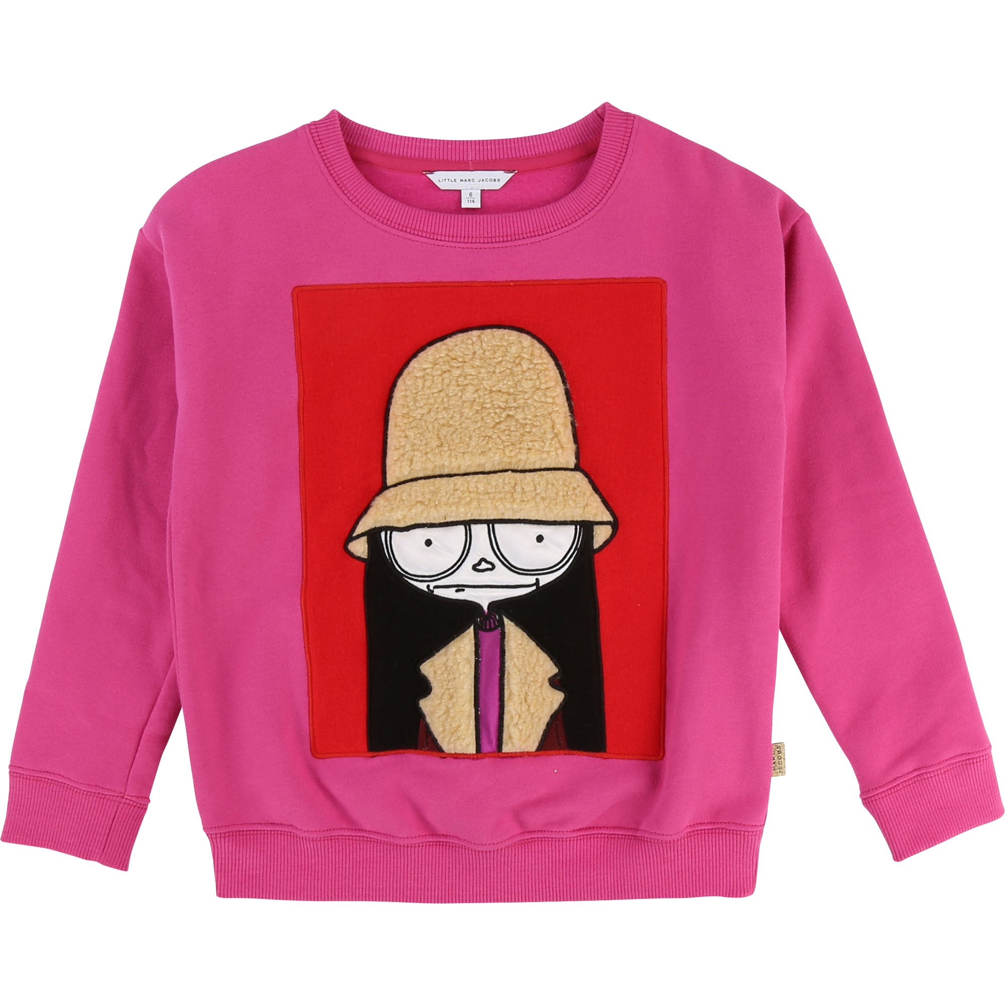 Girls Rose Red Cotton Sweatshirt