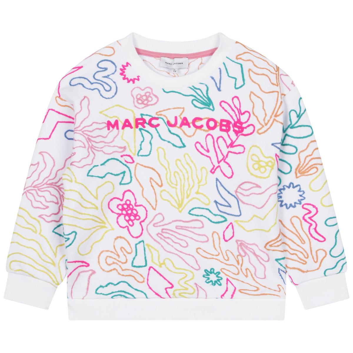 Girls White Logo Sweatshirt