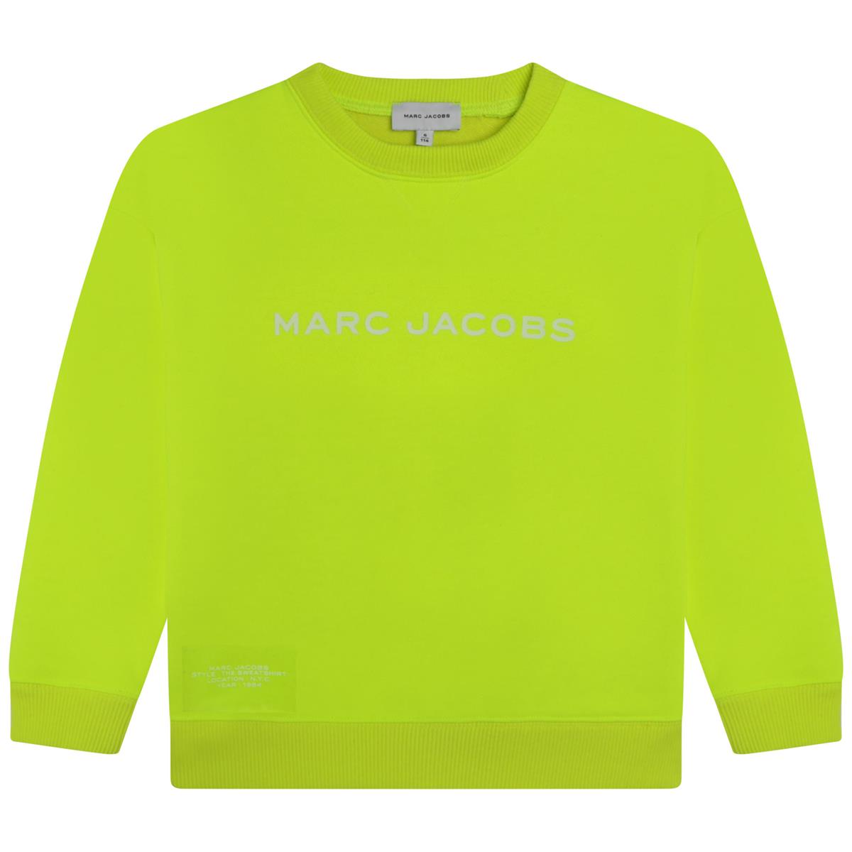 Girls Fluo Green Sweatshirt