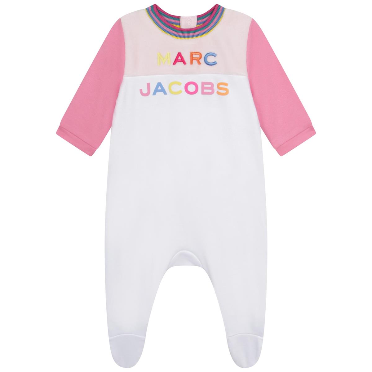 Baby Girls Pink Logo Babysuit