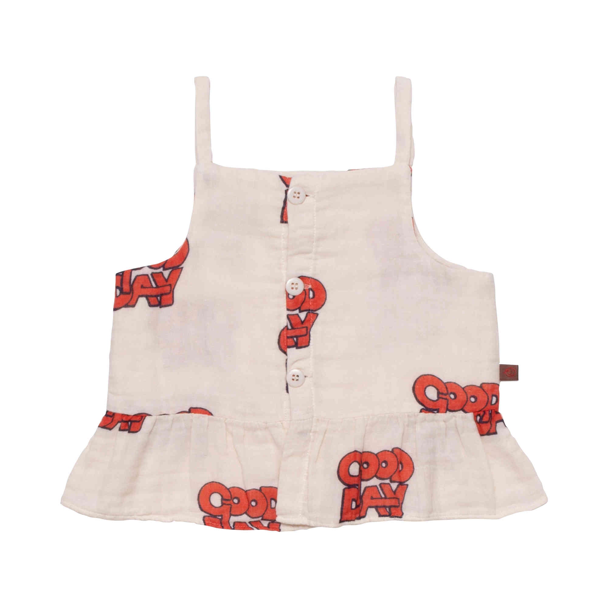 Girls White Logo Top