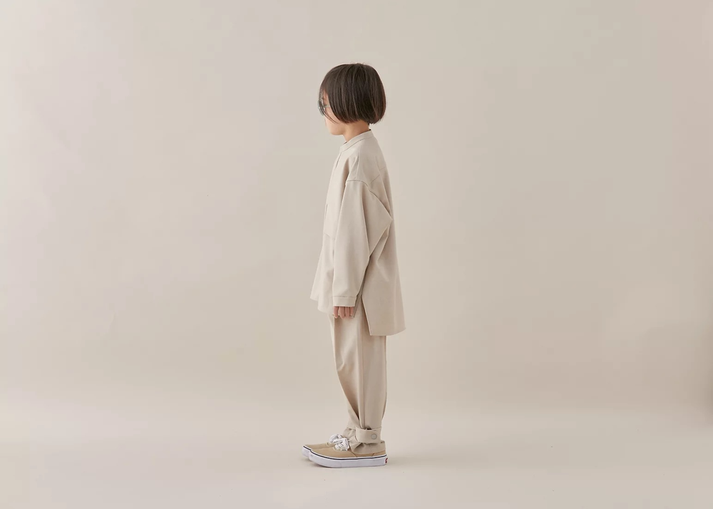 Pantalons beiges pour garçons et filles