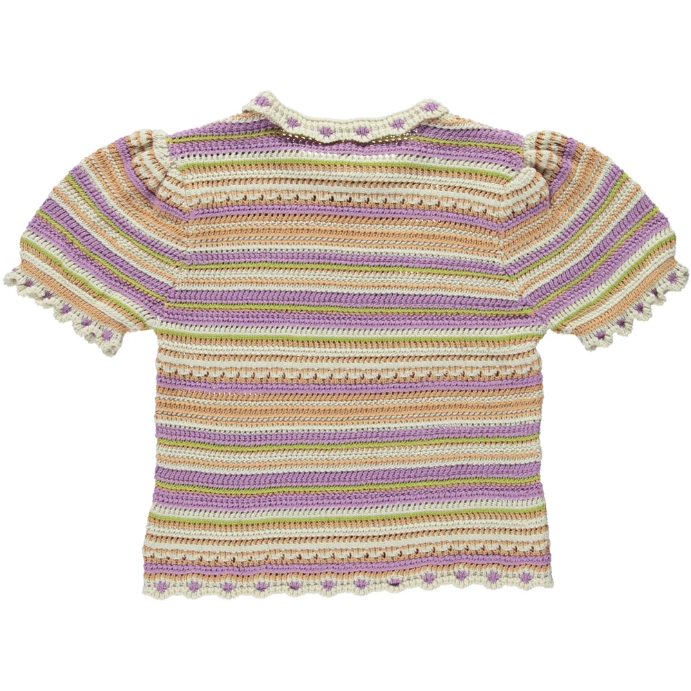 Girl Multicolor Knit Cotton T-Shirts