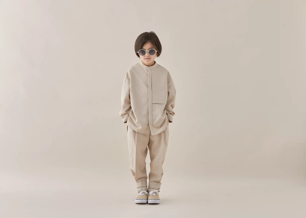 Pantalons beiges pour garçons et filles