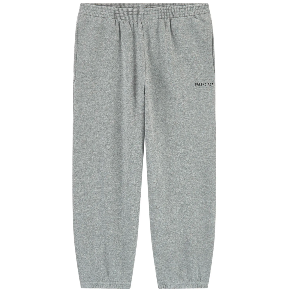 Boys & Girls Heather Grey Logo Cotton Jogging Pants